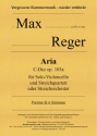 Aria C-Dur op.103a fr Violoncello solo und Streichquartett (Streichorchester) Partitur und Stimmen (solo-1-1-1-1-1)