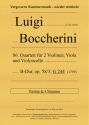 Quartett B-Dur Nr.86 op.58,3 G244 fr 2 Violinen, Viola und Violoncello Partitur und Stimmen