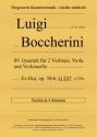 Quartett Es-Dur Nr.89 op.58,6 G247 fr 2 Violinen, Viola und Violoncello Partitur und Stimmen