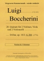 Quintett D-Dur Nr.20 op.18,2 G284 fr 2 Violinen, Viola und 2 Violoncelli Partitur und Stimmen