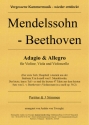 Adagio & Allegro fr Violine, Viola und Violoncello Partitur und Stimmen