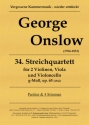 Quartett g-Moll Nr.34 op.65 fr 2 Violinen, Viola und Violoncello Partitur und Stimmen