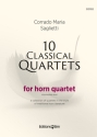 10 classical Quartets for 4 horns in F score and parts