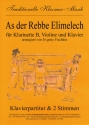 As der Rebbe Elimelech fr Klarinette, Violine und Klavier Stimmen