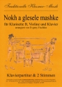 Nokh a glesele mashke fr Klarinette, Violine und Klavier Stimmen