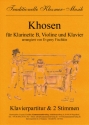 Khosen fr Klarinette, Violine und Klavier Stimmen