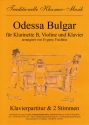 Odessa Bulgar: fr Klarinette, Violine und Klavier Stimmen