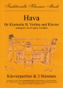 Hava: fr Klarinette, Violine und Klavier Stimmen