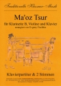 Ma'oz Tsur fr Klarinette, Violine und Klavier Stimmen