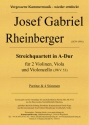 Streichquartett A-Dur JWV53 fr 2 Violinen, Viola und Violoncello Partitur und Stimmen