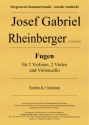 Fugen fr 2 Violinen, 2 Violen und Violoncello Partitur und Stimmen