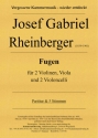 Fugen fr Streichquintett fr 2 Violinen, Viola und 2 Violoncelli Partitur und Stimmen