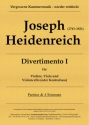 Divertimento 1 fr Violine, Viola und Violoncello (Kontrabass) Partitur und Stimmen