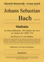 Sinfonia BWV29 fr Klavier zu 4 Hnden Spielpartitur