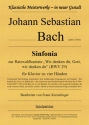 Sinfonia BWV29 fr Klavier zu 4 Hnden Spielpartitur
