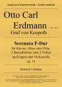 Serenata F-Dur op.19 fr Klavier, Oboe (Flte), 2 Bassetthrner (2 Violen) und Fagott (Vc) Partitur und Stimmen