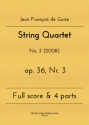 String Quartet op.36 Nr.3 for 2 violins, viola and violoncello score and parts