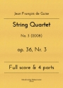 String Quartet op.36 Nr.3 for 2 violins, viola and violoncello score and parts