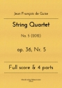 String Quartet op.36 Nr.5 for 2 violins, viola and violoncello score and parts