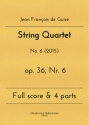 String Quartet op.36 Nr.6 for 2 violins, viola and violoncello score and parts