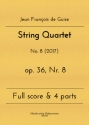 String Quartet op.36 Nr.8 for 2 violins, viola and violoncello score and parts