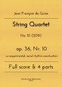 String Quartet op.36 Nr.10 for 2 violins, viola and violoncello score and parts