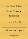 String Quartet op.36 Nr.12 for 2 violins, viola and violoncello score and parts