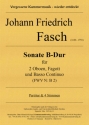 Sonate B-Dur (FWV N: B2) fr 2 Oboen, Fagott und Bc Partitur und Stimmen