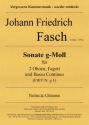 Sonate g-Moll (FWV N: g1) fr 2 Oboen, Fagott und Bc Partitur und Stimmen