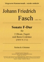 Sonate F-Dur (FWV N: F2) fr 2 Oboen, Fagott und Bc Partitur und Stimmen