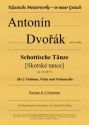 Schottische Tnze op.41 fr 2 Violinen, Viola und Violoncello Partitur und Stimmen