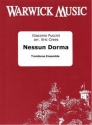 Giacomo Puccini, Nessun Dorman Trombone Ensemble Partitur + Stimmen