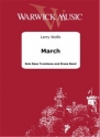 Larry Wolfe, March Brass Band and Bass Trombone Partitur + Stimmen