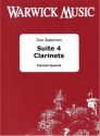 Don Bateman, Suite 4 Clarinets Klarinettenquartett Partitur + Stimmen