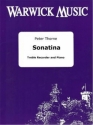 Peter Thorne, Sonatina Treble Recorder and Piano Buch