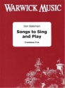 Don Bateman, Songs to Sing and Play Trombone Trio Partitur + Stimmen