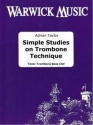 Adrian Taylor, Simple Studies on Trombone Technique Bass Clef Tenor Trombone Buch