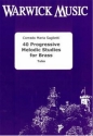 40 Progressive Melodic Studies for Brass for tuba