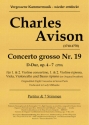 Concerto grosso D-Dur Nr.19 op.4-7 für 2 Violinen und Streicher Partitur und Stimmen