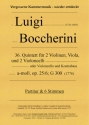 Quintett a-Moll op.25,6 Nr.36 G300 fr 2 Violinen, Viola und 2 Violoncelli Partitur und 6 Stimmen (Faksimile)