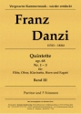 3 Blserquintette op.68 Nr. 1 -3 in A, F und d Flte, Oboe, Klarinette (B), Horn(F) und Fagott Partitur und Stimmen