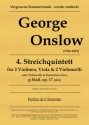 Streichquintett Nr.4 op.17 g-Moll fr 2 Violinen, Viola und 2 Violoncelli (Vc/Kb) Partitur und Stimmen