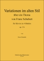 Variationen im alten Stil ber ein Thema von Franz Schubert op.2b fr Klavier zu vier Hnden