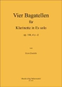 4 Bagatellen fr Klarinette solo (Es) Op.104,4 a-d fr Klarinette in Es Noten