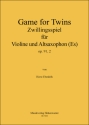 Ebenhh, Horst Zwillingsspiel fr Violine und Altsaxophon Op.91, 2 Violine und Altsaxophon Noten