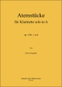 Ebenhh, Horst Atemstcke fr Klarinette solo in A Op.104, 1a-d Klarinette Noten