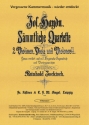 Haydn, Josef Sechs Streichquartette op. 2, A, D, Es, F, D, B op. 2
