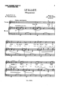 Brahms, J Lullaby (Wiegenlied) Unis Voice