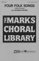 Johannes Brahms Four Folk Songs Collection SATB a Cappella Chorpartitur
