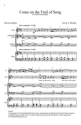 Kevin Memley, Come on the Trail of Song SATB Chorpartitur